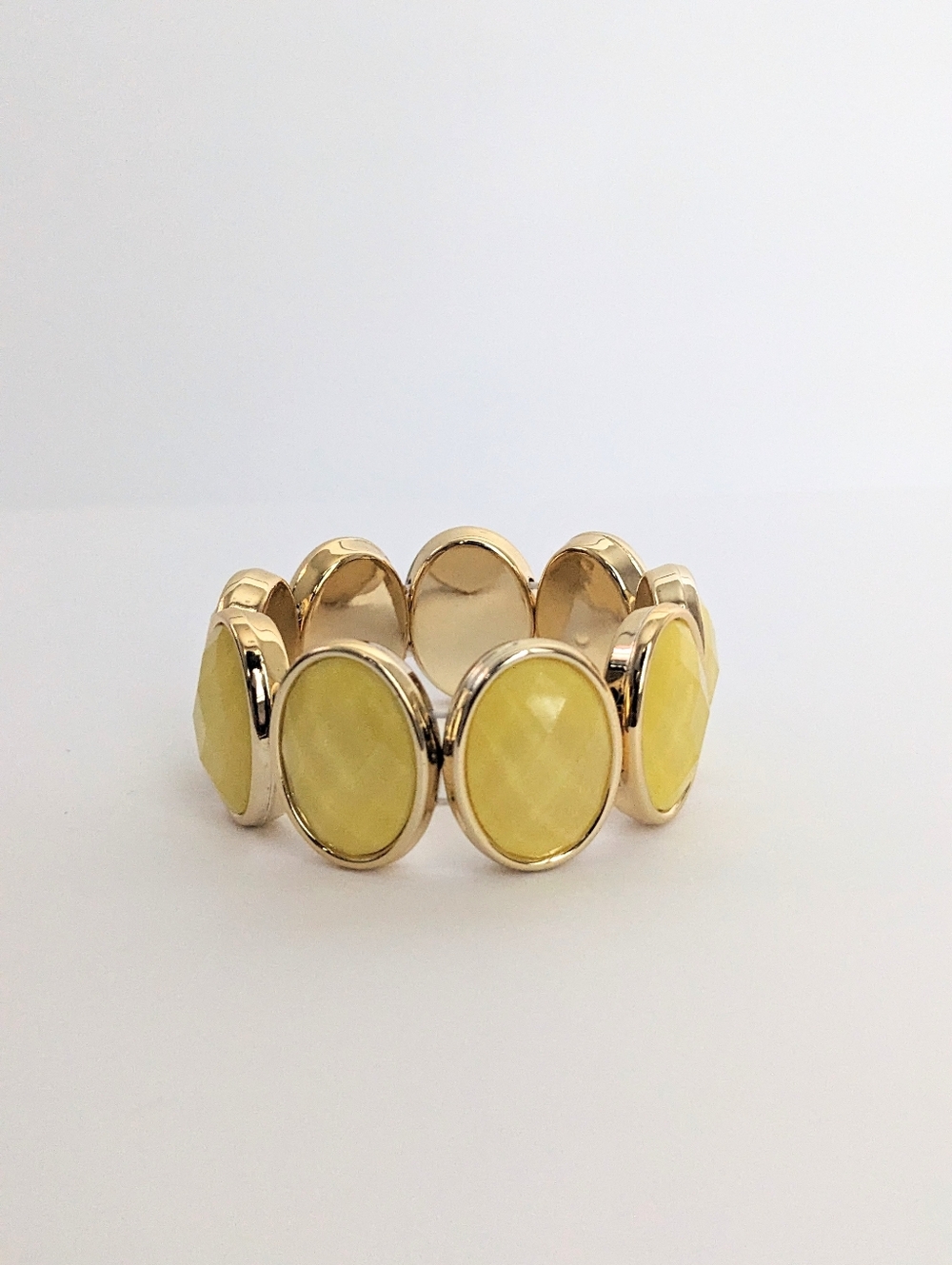 Gold and Yellow Elastic Bracelet